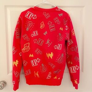 Official Monopoly Go crewneck sweater sweatshirt red, XS - S
